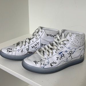 Puma x Shantell Martin White Sneakers, Sz 8.5 (Women’s) / 6.5 (Men’s)